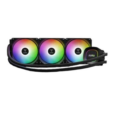 Imagem de Water Cooler 360mm Gamdias Aura Gl 360 Lite, ARGB, Black - Aura Gl360 Lite