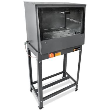 Imagem de Forno Industrial à Gás com Cavalete Baixa Pressão Tampa de Vidro 66L M