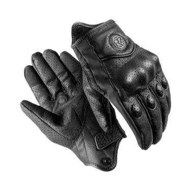 Imagem de Luvas Unissex Para Motocicleta, Couro, Motociclismo, Proteção Para Atv