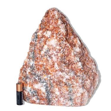 Imagem de 01 Calcita Laranja Pé Serrado 18 a 22cm 3 a 4kg - Tipo B - Cristaisdec