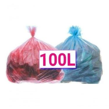 Imagem de Saco para Lixo Saco de Lixo 100L Perfumado Rosa 100L com 600 Unidades Higipack