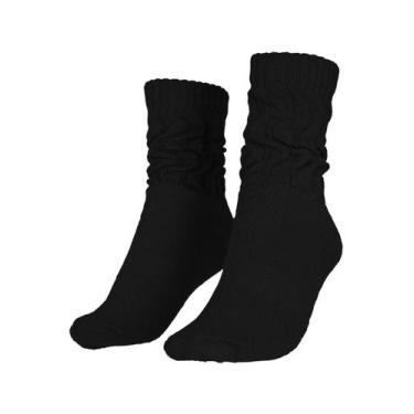 Imagem de Meia Aeróbica Cano Alto Algodão Trifil, Preto, 35/38