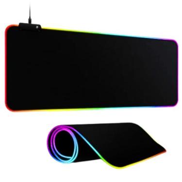 Imagem de Gamer LED RGB 7 Cores Para Jogos Gemer Grande 80 X 30cm Tipo Tapete RE