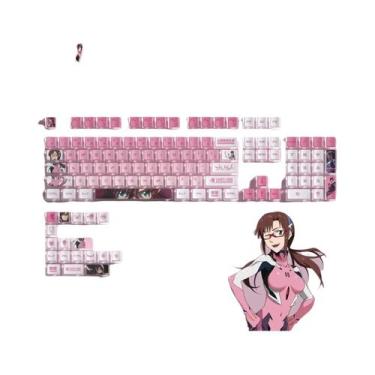 Imagem de Keycap De Sublimação Térmica PBT Transparente Eva Rebuild of Evangelio