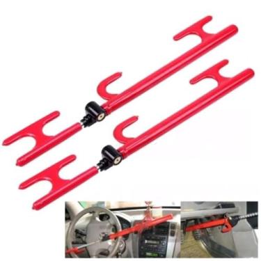 Imagem de 2 Travas Carneiro Antifurto Pedal E Volante Para Carro 55cm - IDEA+PRO
