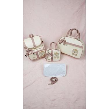 Imagem de KR RK Bolsas PERSONALIZADOS Kit Maternidade Mala, Frasqueira e Mochila