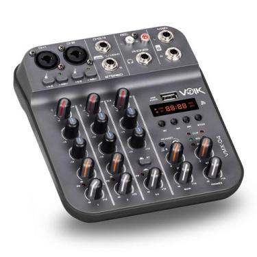 Imagem de Mesa de Som Interface 4 Canais Bluetooth USB Voik VMX04 Fone