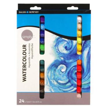 Imagem de Estojo Aquarela Daler Rowney Simply 24 Tubos 12ml - DALER & ROWNEY