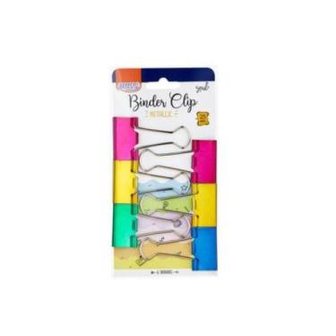 Imagem de Clips para Papel Binder Brw 25mm Blister com 6 Unidades Prata