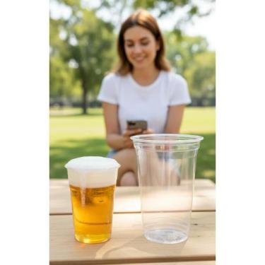 Imagem de 300 Copos PP Transparente 300ml Chopp Gelado - Congratulations Store