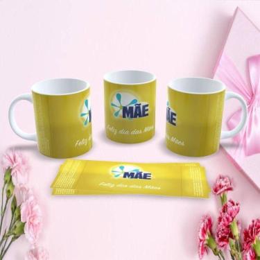 Imagem de Caneca de Porcelana 325ML Mães Estampa 112 Tema Dia das Mães Branco Ou