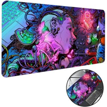 Imagem de Mouse Pad Gamer Extra Grande Cyberpunk 880x400mm - SP-004 - Exbom