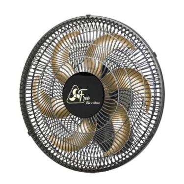 Imagem de Ventilador De Parede 40cm Oscilante DELTA FREE Preto Grade PLÁSTICA Pr