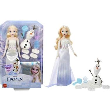 Imagem de Boneca Original Disney Frozen Elsa e Olaf aventuras Mattel
