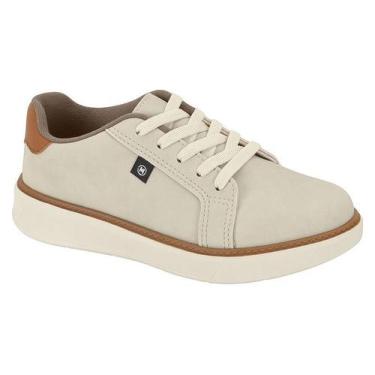 Imagem de Tênis Sapatênis Casual Infantil Molekinho 2861.203.27211, Branco off, 