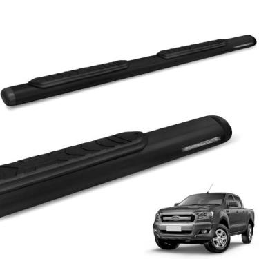Imagem de Estribo Lateral Ranger CD 2013 a 2020 Oblongo Preto - Track