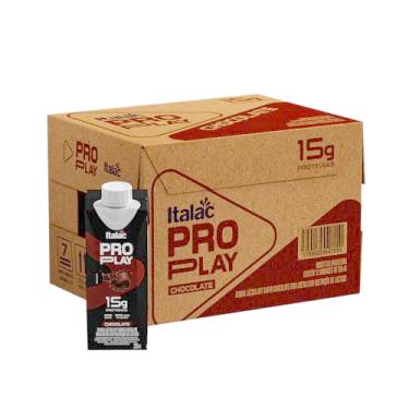 Imagem de Pack Proplay Bebida Láctea UHT Chocolate 15g de proteínas 250ml - 12 unidades