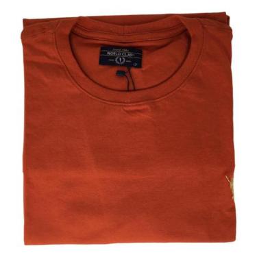 Imagem de Camiseta World Class Gola Careca Masc Tam Grande Plus Size, Telha, G1
