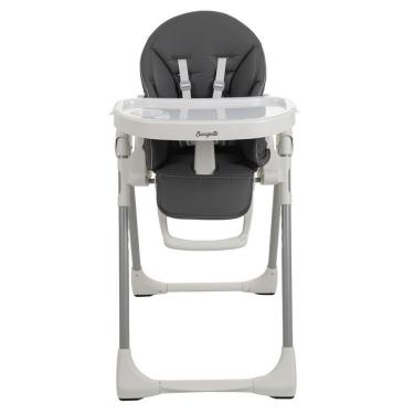 Imagem de Cadeira de Alimentação Prima Pappa Zero 3 0 a 36 Meses Até 15kg Reclinável Dobrável Grafite Burigotto