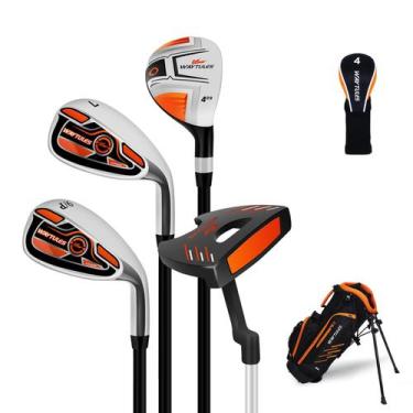 Imagem de Conjunto de tacos de golfe infantil WAYTULES, 6 peças, 3 a 5 anos, lar