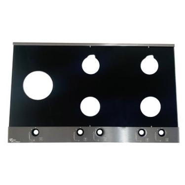 Imagem de Tampo Mesa Vidro Cooktop Fischer Platinium 5 Bocas TC, Platinium 5 Boc