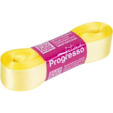 Imagem de Fita de Cetim 22MM 10M. Amarelo Canari 242 - Fitas Progresso