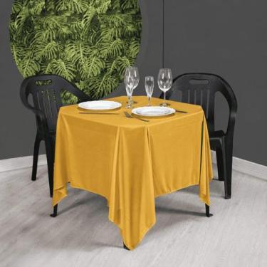 Imagem de Kit 10 Toalha de Mesa Quadrada 1,50m x 1,50m Helanca Festa Casamento B