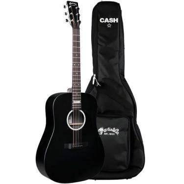 Imagem de Violão Martin DX Johnny Cash Black X Series Eletroacústico Aço C/ Bag,