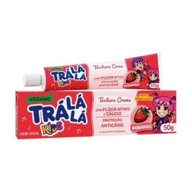 Imagem de Creme Dental Tra La Lá Kids Morango 50g - TRA LA LA