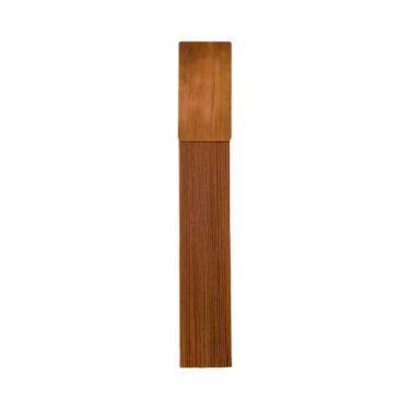 Imagem de Tapeçaria Vertical De Macramê Com Borlas E Topo De Madeira Estilo Nórd