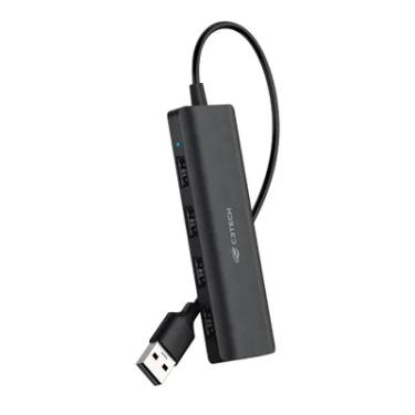Imagem de Hub Usb C3tech Hu-230bk 4 Portas 2.0 - Preto