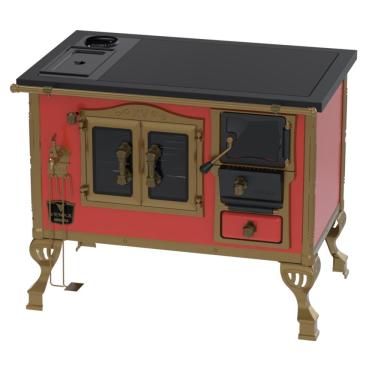 Imagem de Fogao a Lenha Venax n 2 Duque Premium Caldeira Vermelho SE