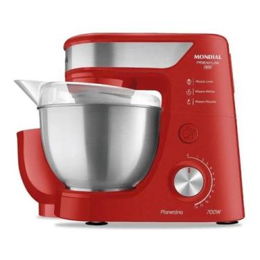 Imagem de Batedeira Planetária Mondial BP-02P-R-TI Vermelho/Inox 700W 220V, 220V