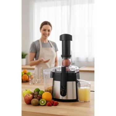 Imagem de Centrífuga de Alimentos 800W 2 Velocidades Suco Fresco 220V - Congratu
