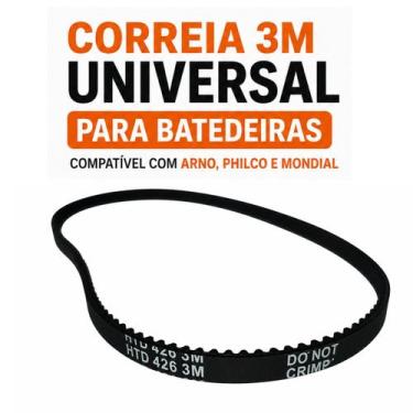 Imagem de Correia 3M Universal Para Batedeira Arno Philco Mondial  Deixe Sua Bat