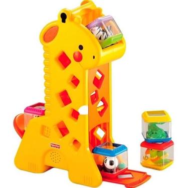 Imagem de Fisher Price Girafa Musical Divertida Blocos Surpresa Mattel