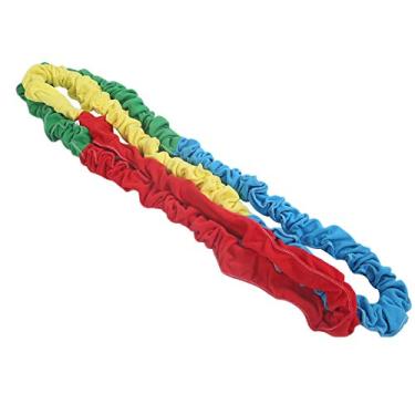 Imagem de Corda de mão arco-íris, corda de puxar para treinamento sensorial, equipamento esportivo, jogos de equipe, corda colorida para crianças, 30 m, brinquedos de pelúcia para uso ao ar livre e interno
