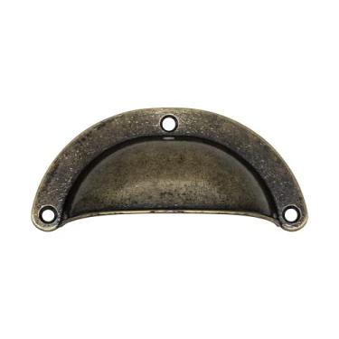 Imagem de Puxador Bonito Colonial Concha Retro Vintage Gaveta Movel (Ouro Velho)