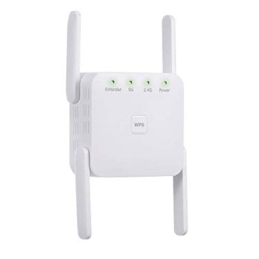 Imagem de Staright 1200 Mbps 2.4G 5G Dupla Freqüência WiFi Repetidor WiFi Extender WiFi Booster de Sinal Sem Fio Branco para Uso Doméstico Plug EUA