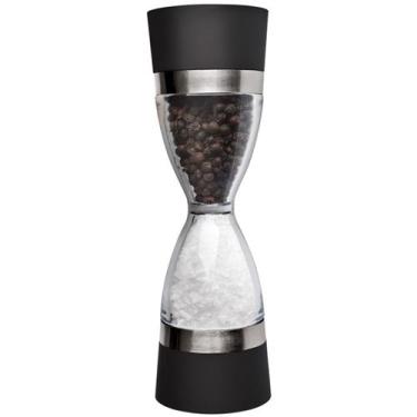 Imagem de Moedor de Pimenta Dual em Acrílico Euro Home – Preto/Transparente