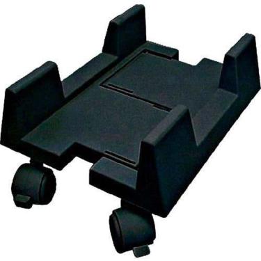 Imagem de Suporte para Computador CPU com Rodinhas e Regulagem de Largura Preto Carrinho para Gabinete - MASTICMOL