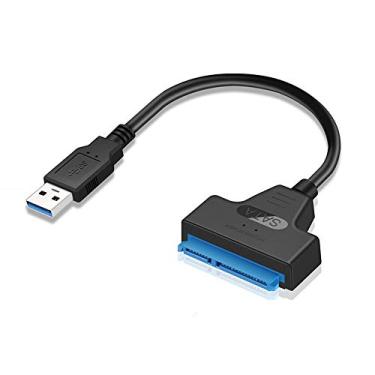Imagem de Cabo conversor Docooler USB 3.0 para adaptador SATA de 22 pinos SATAIII para USB 3.0 adaptadores para SATA HDD SSD