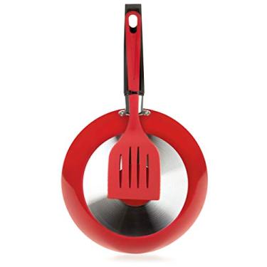 Imagem de Multiflon Frigideira 24 Centimetros Aluminio Antiaderente Com Espatúla, Pitanga Resistente Durável e Saudável