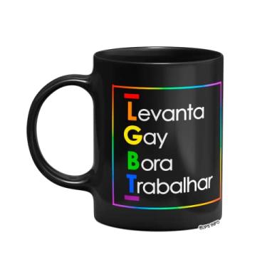 Imagem de Caneca LGBT - Levanta Gay - Preta