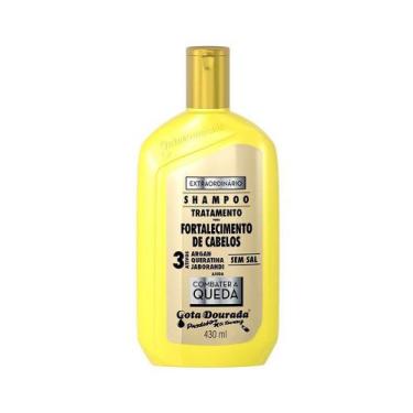 Imagem de Shampoo Gota Dourada Fortalecedor De Cabelos Com Argan+Queratina+Jabor
