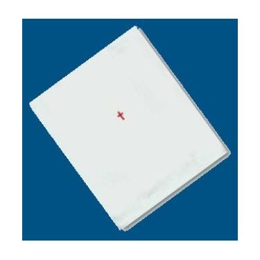 Imagem de Branco 100% Algodao Alter Linho com Cruz Vermelha Bordada Purificador de Vaso Sagrado de Vinho 46cm