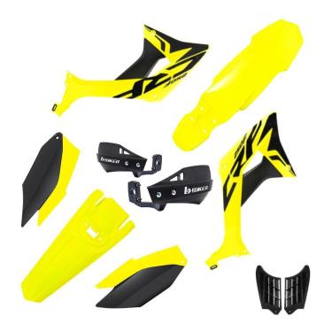 Imagem de Kit Plástico Biker Evo Crf 250f Com Adesivos + Protetor De Mão Biker