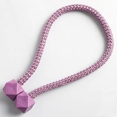 Imagem de Fivela de cortina magnética para cortina decorativa suportes magnéticos tieback tie back clips acessórios para casa, roxo, 4 peças