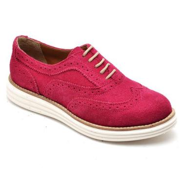 Imagem de Sapato Oxford Plataforma Feminino Q&A Calçados Rosa - Qa Calçados