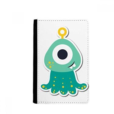 Imagem de Bolsa para cartões de carteira com porta-passaporte Monstro e Ciclope Alienígena Notecase Burse, Multicolor